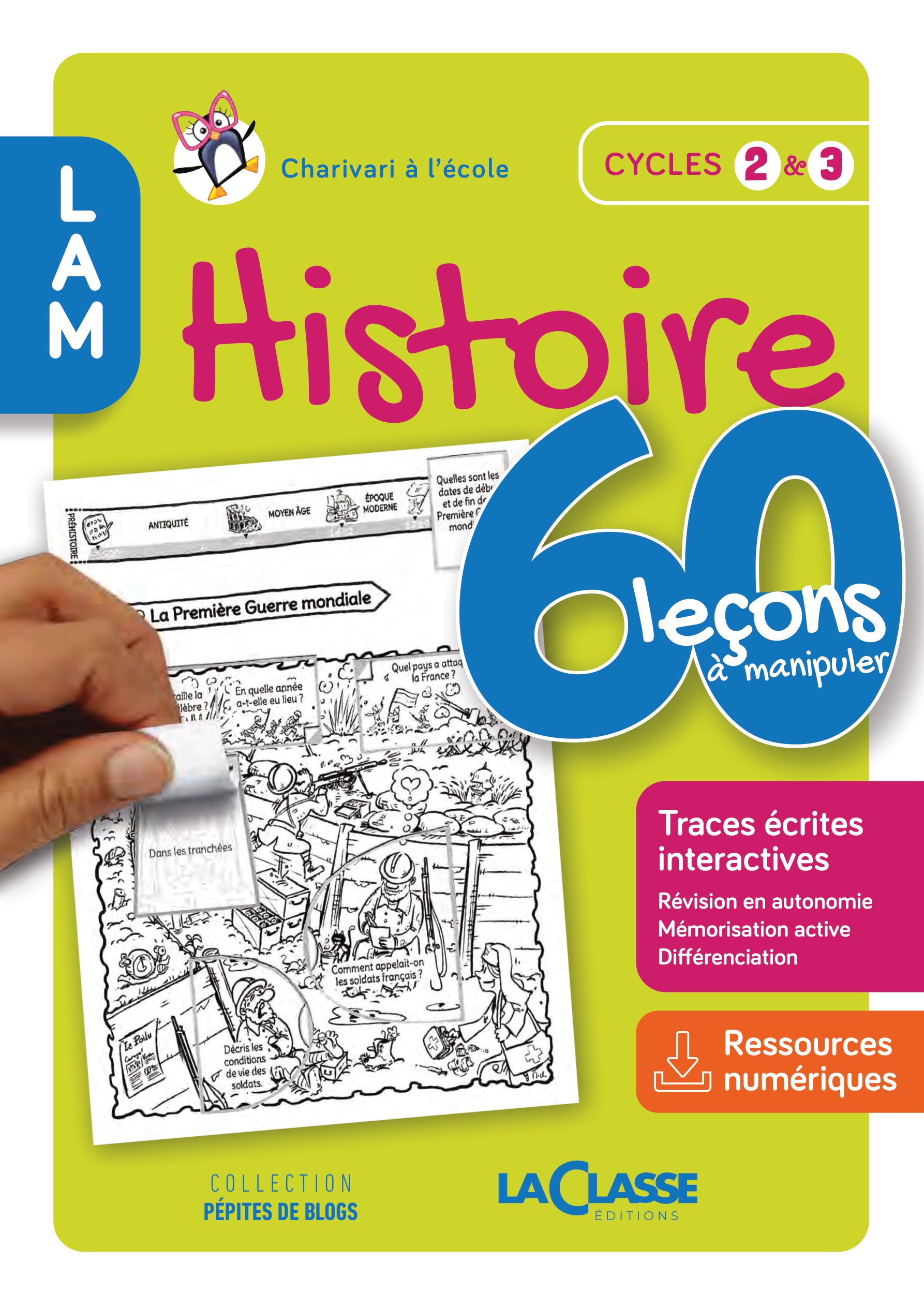 60 leçons à manipuler en Histoire – Cycles 2 et 3