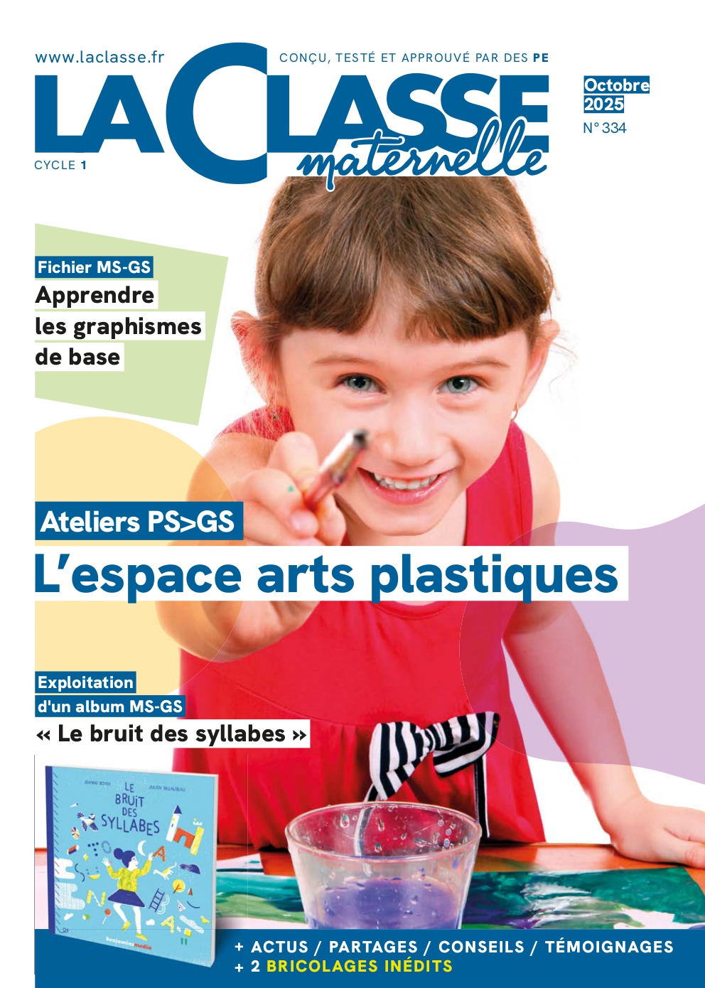 N°334 - La Classe Maternelle - octobre 2025