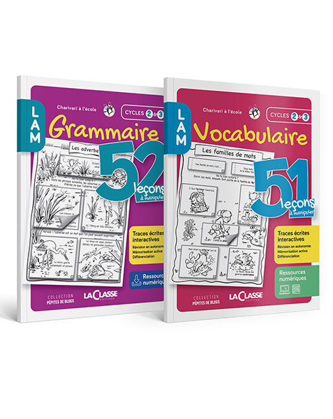 Leçons à Manipuler (LAM) - Pack Grammaire-Vocabulaire - Cycles 2&3